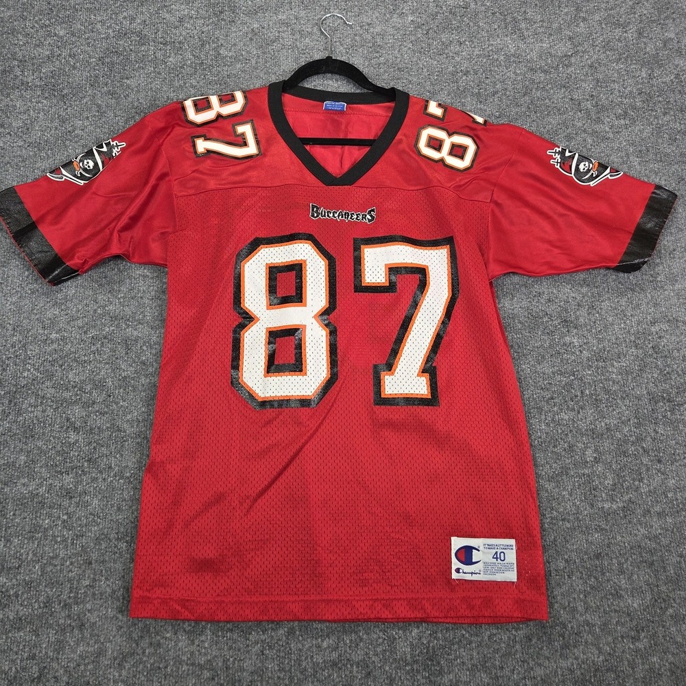 Vintage Tampa‎ Bay Buccaneers Jersey Mens Medium Red NFL Football Emanuel 90s